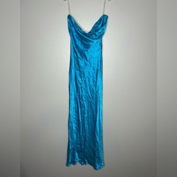 SNDYS Angel Midi Strapless Slip Dress Flawed - Picture 2 of 8